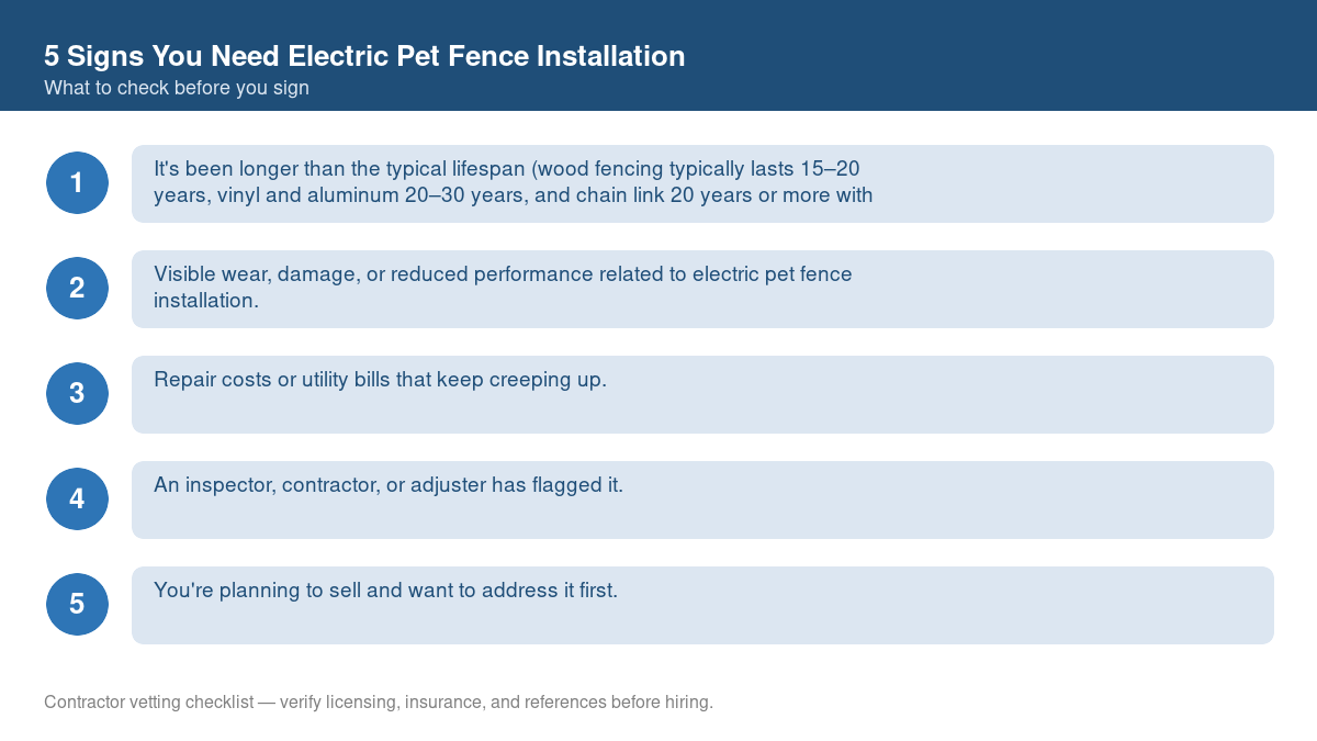 5 Signs You Need Electric Pet Fence Installation