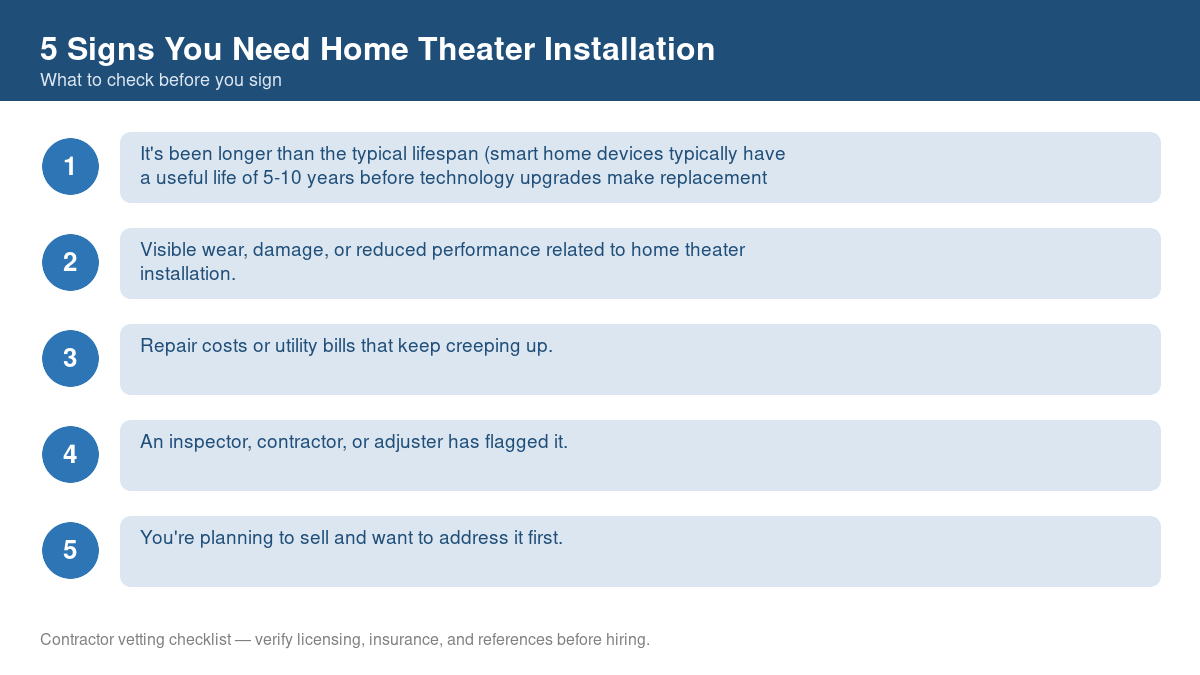 5 Signs You Need Home Theater Installation