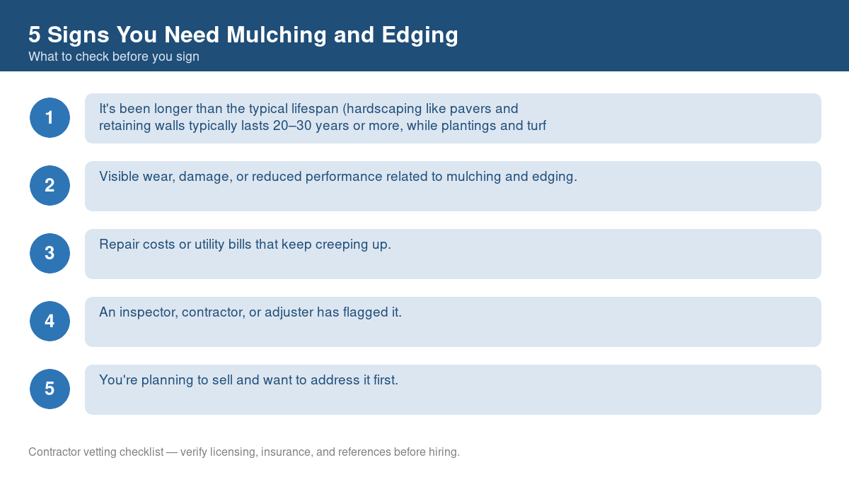 5 Signs You Need Mulching and Edging