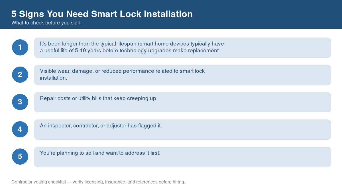 5 Signs You Need Smart Lock Installation