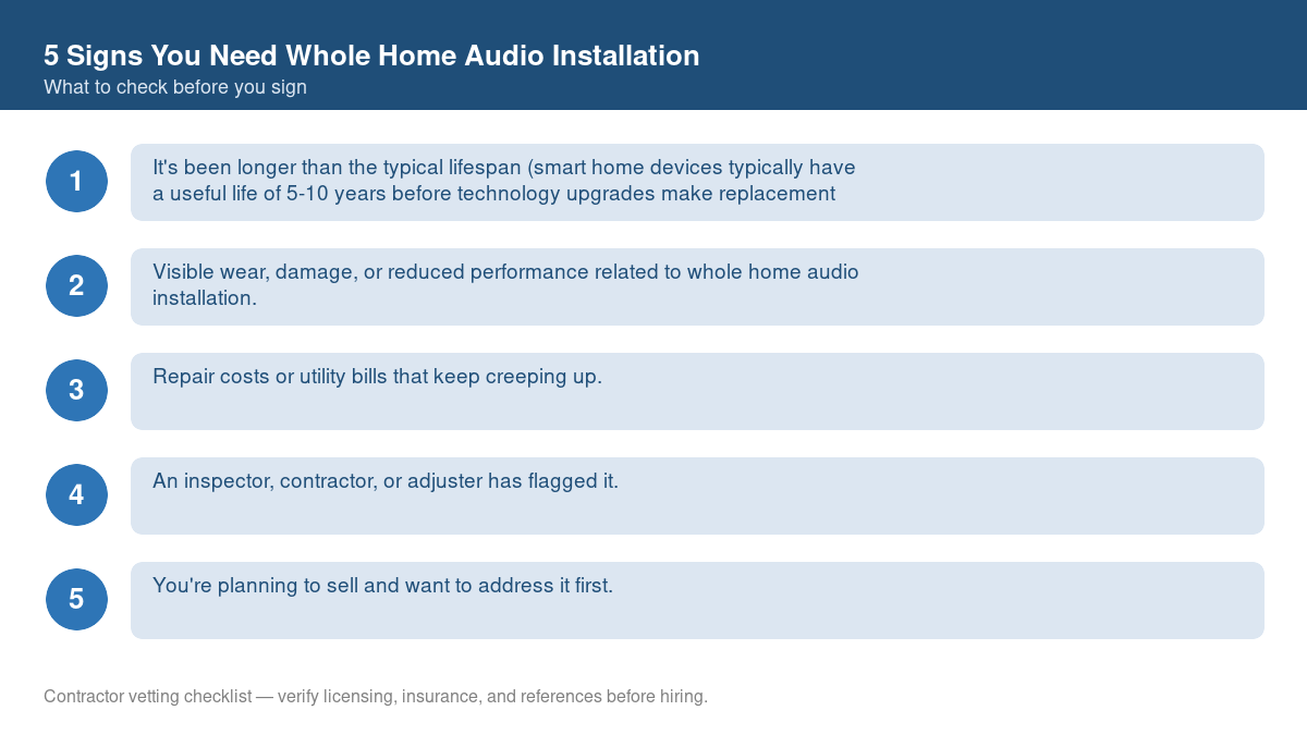 5 Signs You Need Whole Home Audio Installation